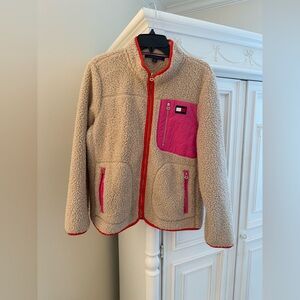 Tommy Hilfiger Sherpa Jacket - Cream, Pink, & Orange